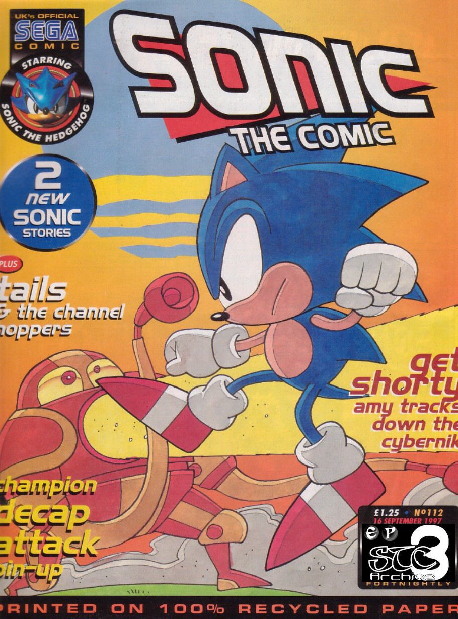 Sonic - The Comic Issue No. 112 Cover Page